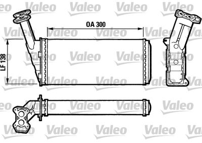 Heat Exchanger, interior heating VALEO 812036
