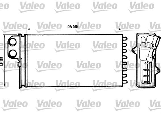 VALEO 812037 Heat Exchanger, interior heating