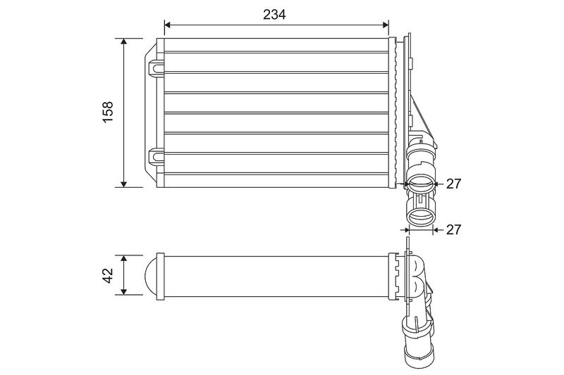 VALEO 812044 Heat Exchanger, interior heating