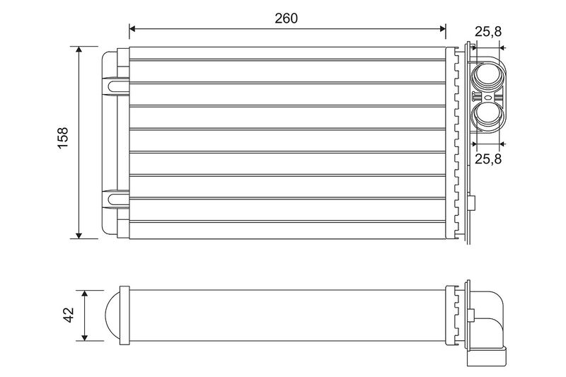 VALEO 812048 Heat Exchanger, interior heating