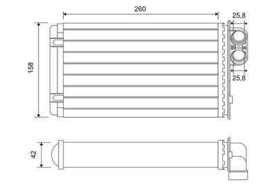 Heat Exchanger, interior heating VALEO 812048