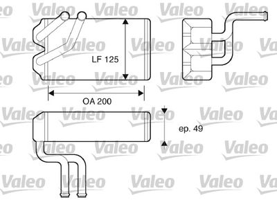 Heat Exchanger, interior heating VALEO 812069