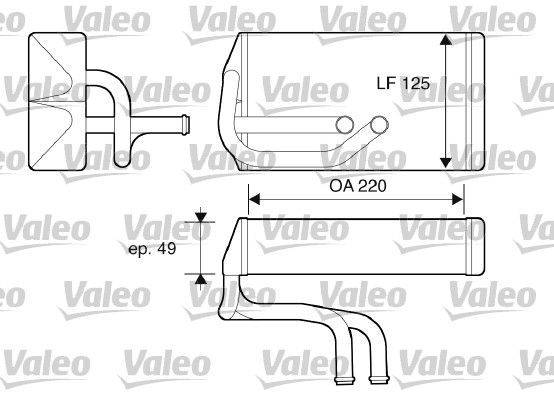 VALEO 812070 Heat Exchanger, interior heating