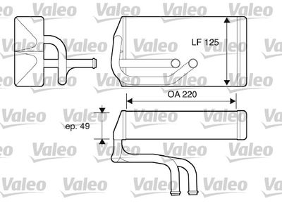 Heat Exchanger, interior heating VALEO 812070