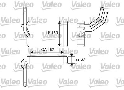 Heat Exchanger, interior heating VALEO 812071