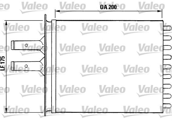 VALEO 812081 Heat Exchanger, interior heating