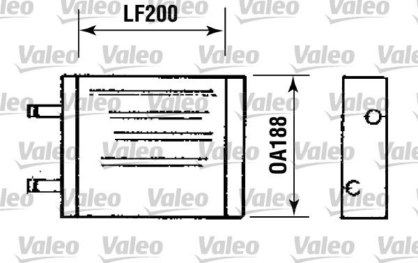 VALEO 812093 Heat Exchanger, interior heating