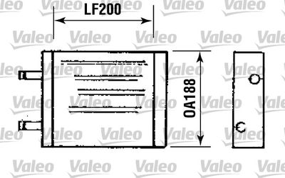 Heat Exchanger, interior heating VALEO 812093