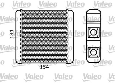 Heat Exchanger, interior heating VALEO 812107