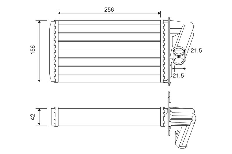 VALEO 812113 Heat Exchanger, interior heating