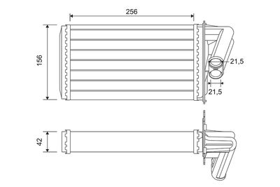 Heat Exchanger, interior heating VALEO 812113