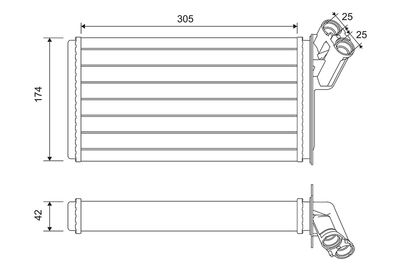 Heat Exchanger, interior heating VALEO 812116