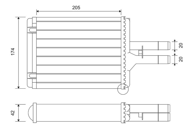 VALEO 812117 Heat Exchanger, interior heating