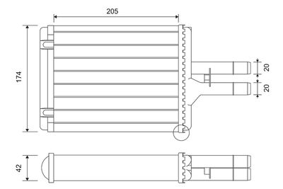 Heat Exchanger, interior heating VALEO 812117
