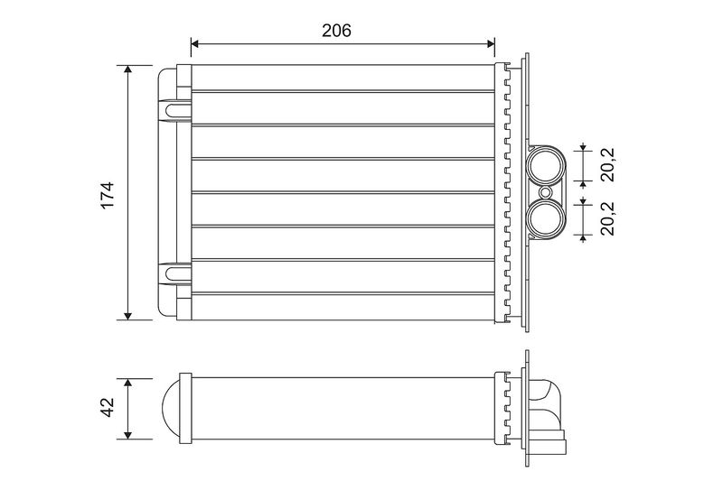 VALEO 812118 Heat Exchanger, interior heating