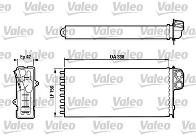 Heat Exchanger, interior heating VALEO 812128