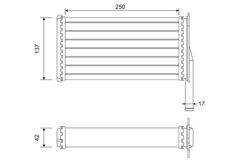VALEO 812129 Heat Exchanger, interior heating