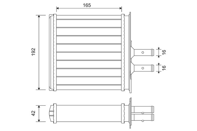 VALEO 812145 Heat Exchanger, interior heating