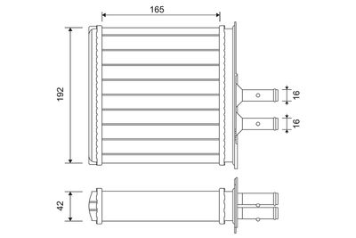 Heat Exchanger, interior heating VALEO 812145