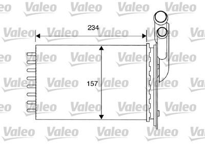 Heat Exchanger, interior heating VALEO 812157