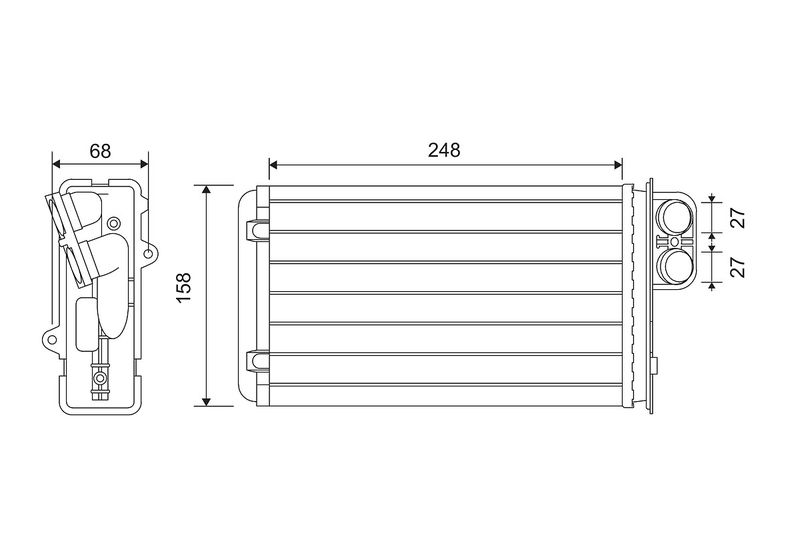 VALEO 812161 Heat Exchanger, interior heating