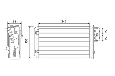 Heat Exchanger, interior heating VALEO 812161