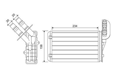 Heat Exchanger, interior heating VALEO 812169