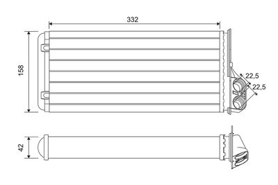 Heat Exchanger, interior heating VALEO 812170