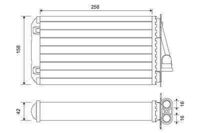 Heat Exchanger, interior heating VALEO 812194