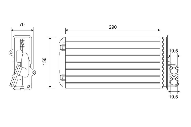 VALEO 812212 Heat Exchanger, interior heating