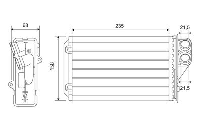 Heat Exchanger, interior heating VALEO 812215
