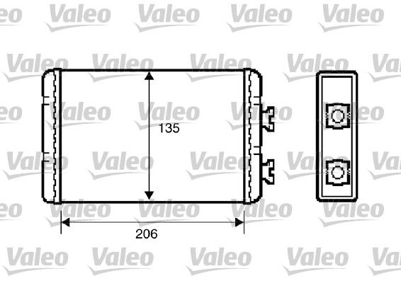 VALEO 812220 Heat Exchanger, interior heating