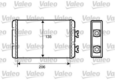 Heat Exchanger, interior heating VALEO 812220