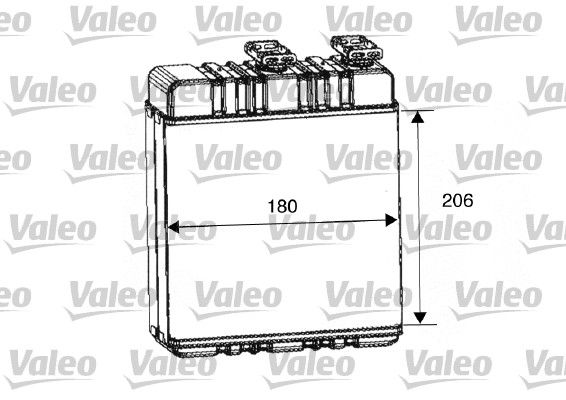 VALEO 812222 Heat Exchanger, interior heating