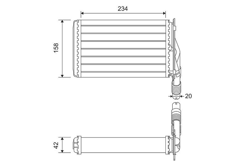 VALEO 812223 Heat Exchanger, interior heating