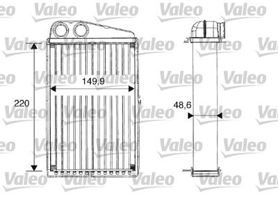 Heat Exchanger, interior heating VALEO 812247