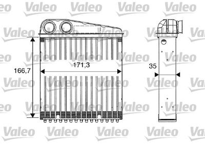 Heat Exchanger, interior heating VALEO 812250