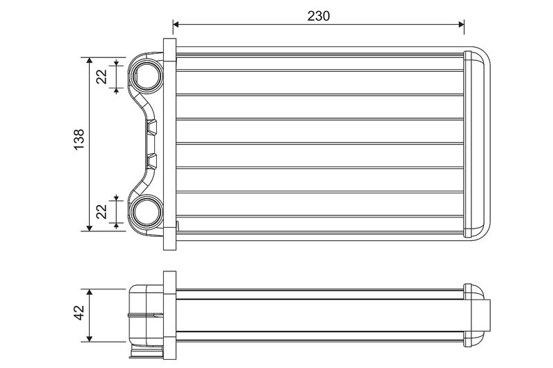 VALEO 812255 Heat Exchanger, interior heating