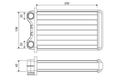 Heat Exchanger, interior heating VALEO 812255