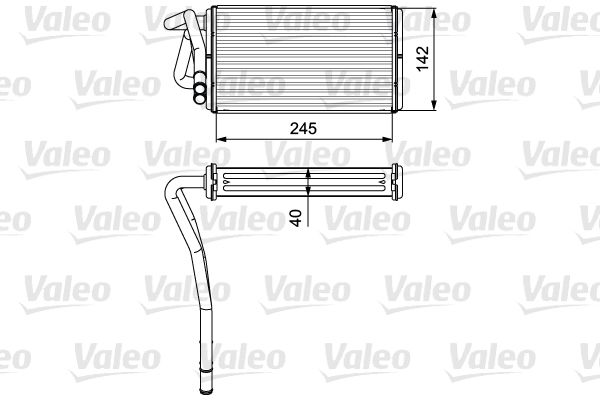 VALEO 812277 Heat Exchanger, interior heating