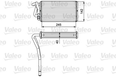 Heat Exchanger, interior heating VALEO 812277