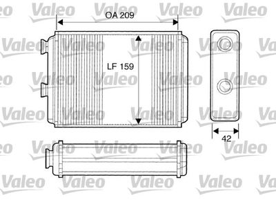 Heat Exchanger, interior heating VALEO 812280