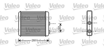 Heat Exchanger, interior heating VALEO 812285