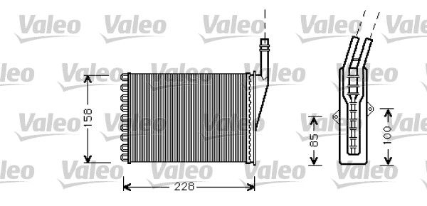 VALEO 812287 Heat Exchanger, interior heating