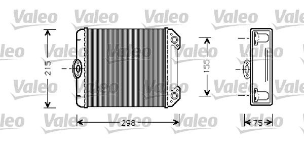 VALEO 812299 Heat Exchanger, interior heating
