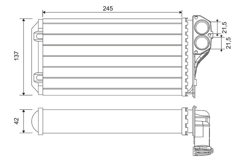 VALEO 812322 Heat Exchanger, interior heating
