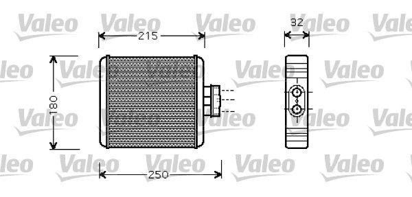 VALEO 812323 Heat Exchanger, interior heating