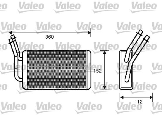 VALEO 812332 Heat Exchanger, interior heating