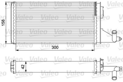 Heat Exchanger, interior heating VALEO 812342