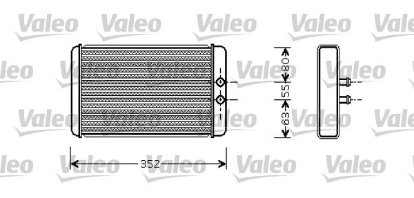 VALEO 812358 Heat Exchanger, interior heating